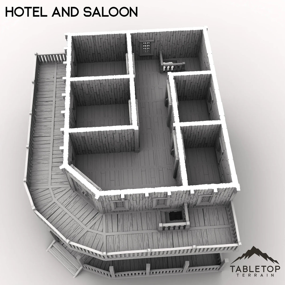 Tabletop Terrain Building Western Hotel and Saloon
