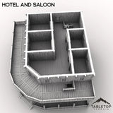 Tabletop Terrain Building Western Hotel and Saloon