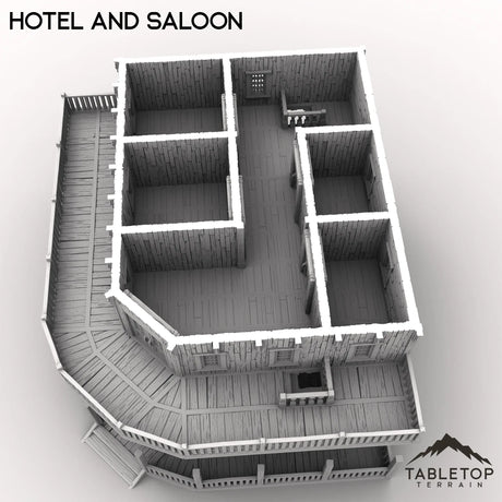 Tabletop Terrain Building Western Hotel and Saloon