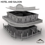 Tabletop Terrain Building Western Hotel and Saloon