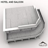 Tabletop Terrain Building Western Hotel and Saloon