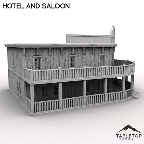 Tabletop Terrain Building Western Hotel and Saloon