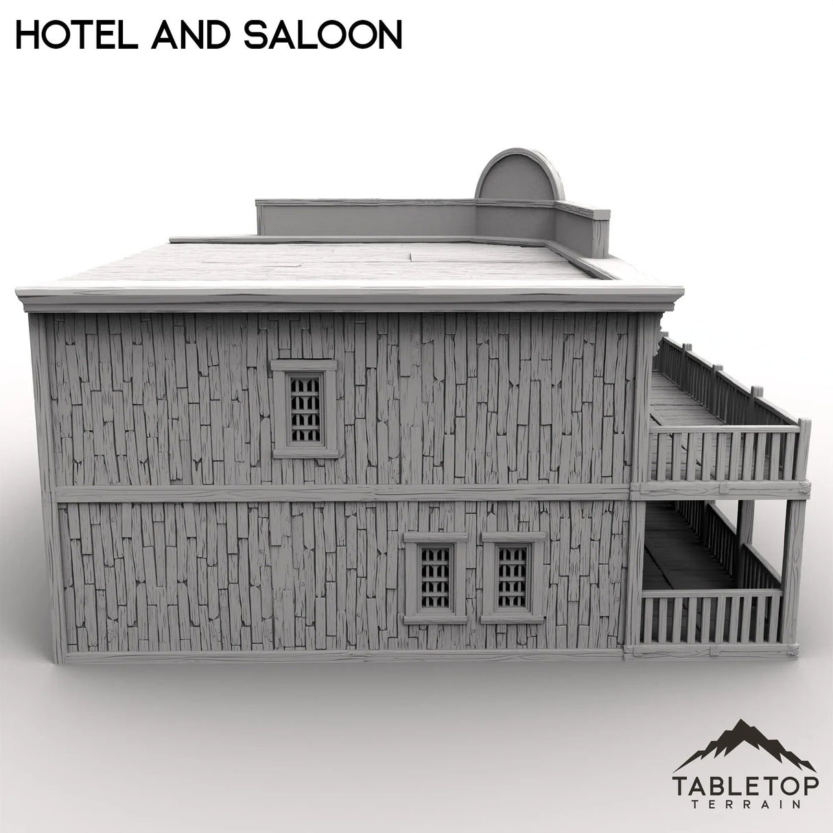Tabletop Terrain Building Western Hotel and Saloon