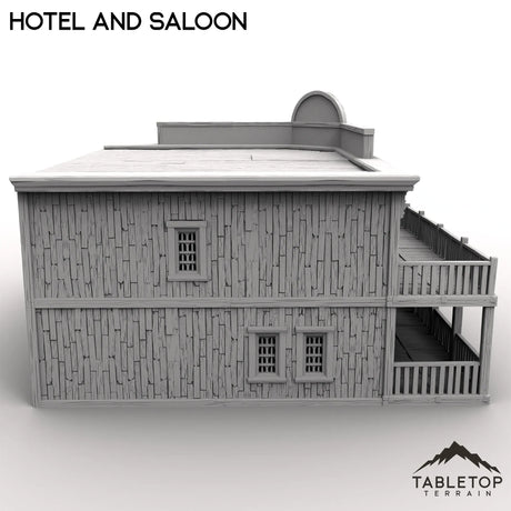 Tabletop Terrain Building Western Hotel and Saloon