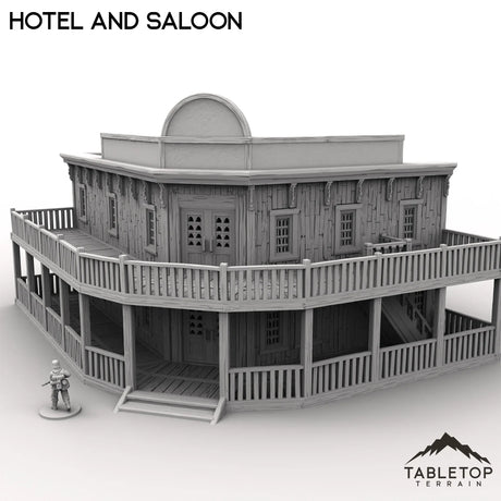 Tabletop Terrain Building Western Hotel and Saloon