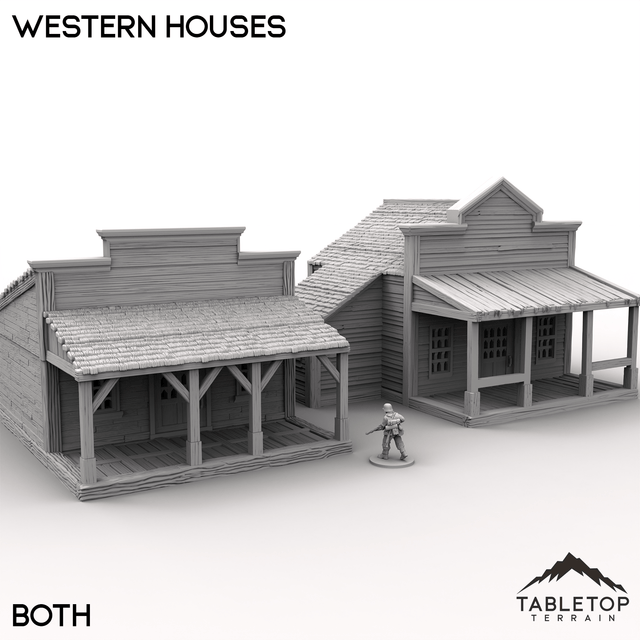 Tabletop Terrain Building Western Houses