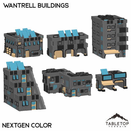 Tabletop Terrain Building With Hexes / NextGen Color Mecha City Wantrell Buildings