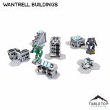 Tabletop Terrain Building With Hexes / NextGen Color Mecha City Wantrell Buildings