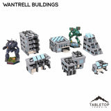 Tabletop Terrain Building Without Hexes / NextGen Color Mecha City Wantrell Buildings