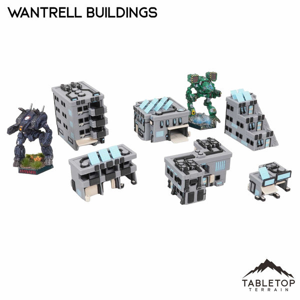 Tabletop Terrain Building Without Hexes / NextGen Color Mecha City Wantrell Buildings
