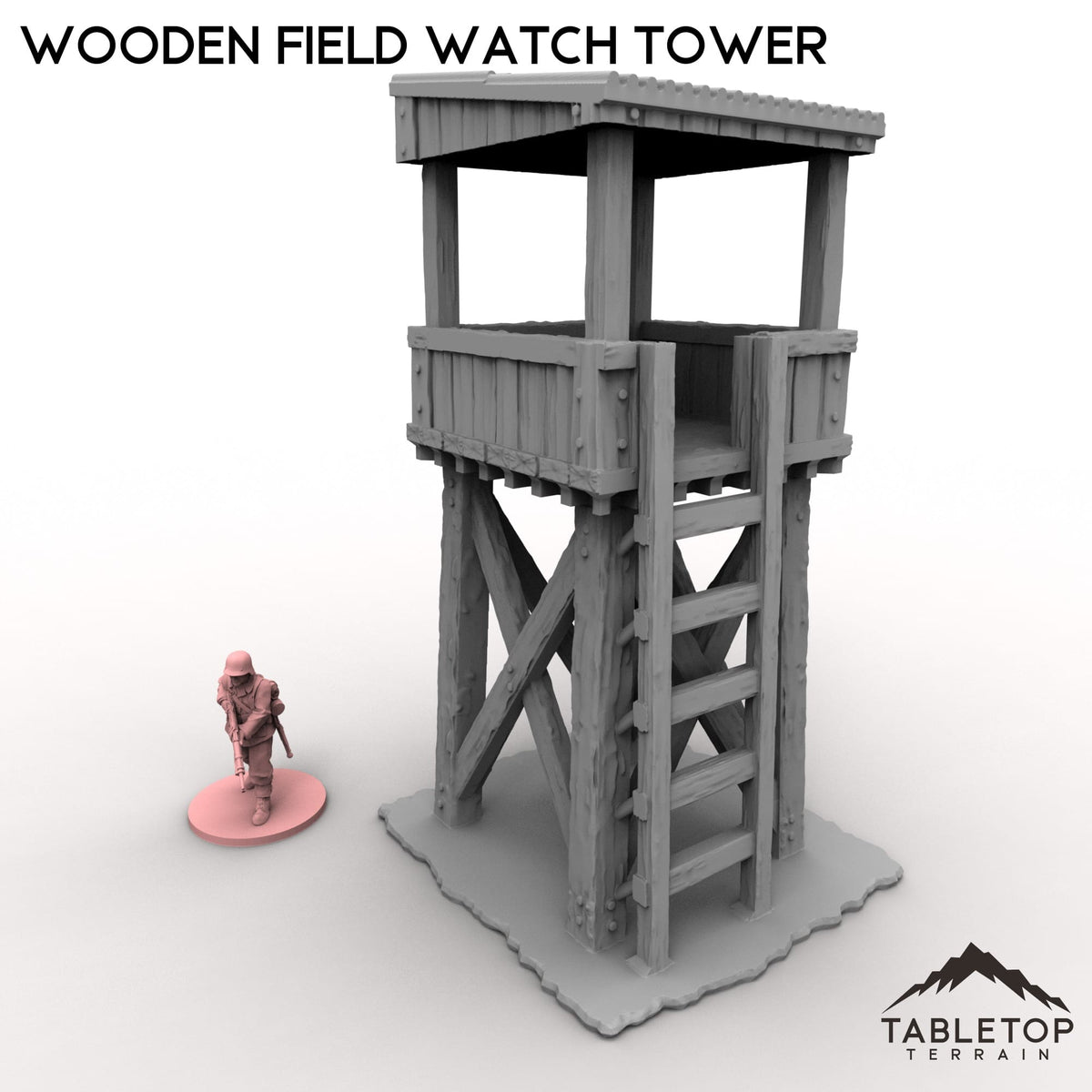 Tabletop Terrain Building Wooden Field Watch Tower