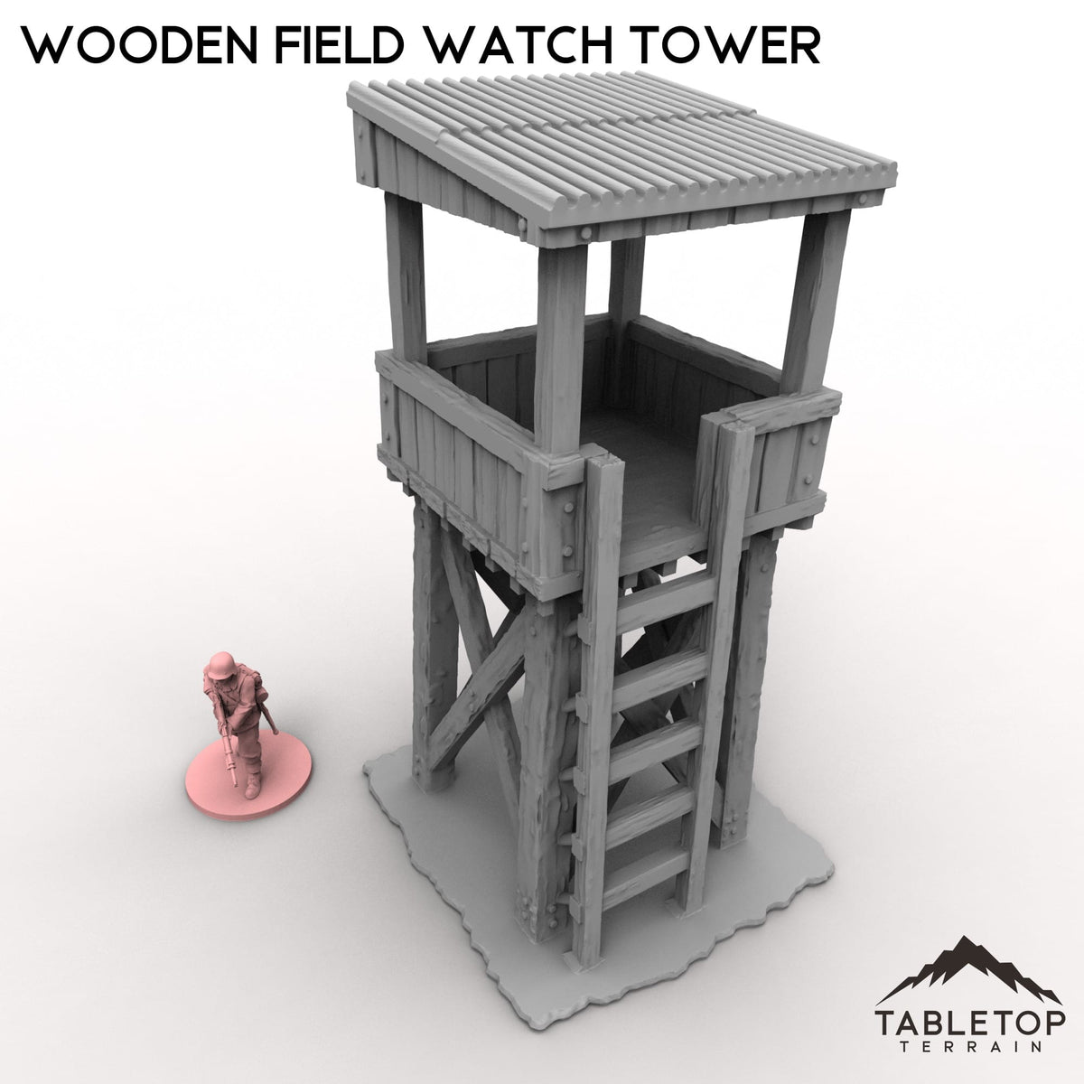 Tabletop Terrain Building Wooden Field Watch Tower
