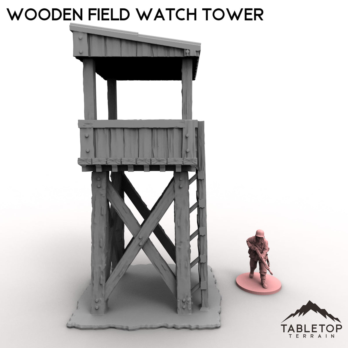 Tabletop Terrain Building Wooden Field Watch Tower