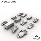 Tabletop Terrain Building Wrecked Cars