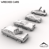 Tabletop Terrain Building Wrecked Cars