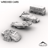 Tabletop Terrain Building Wrecked Cars