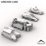 Tabletop Terrain Building Wrecked Cars