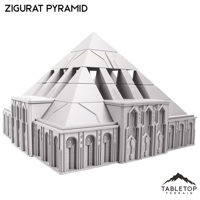 Tabletop Terrain Building Zigurat Pyramid - Krotone, Sorcerer's Planet