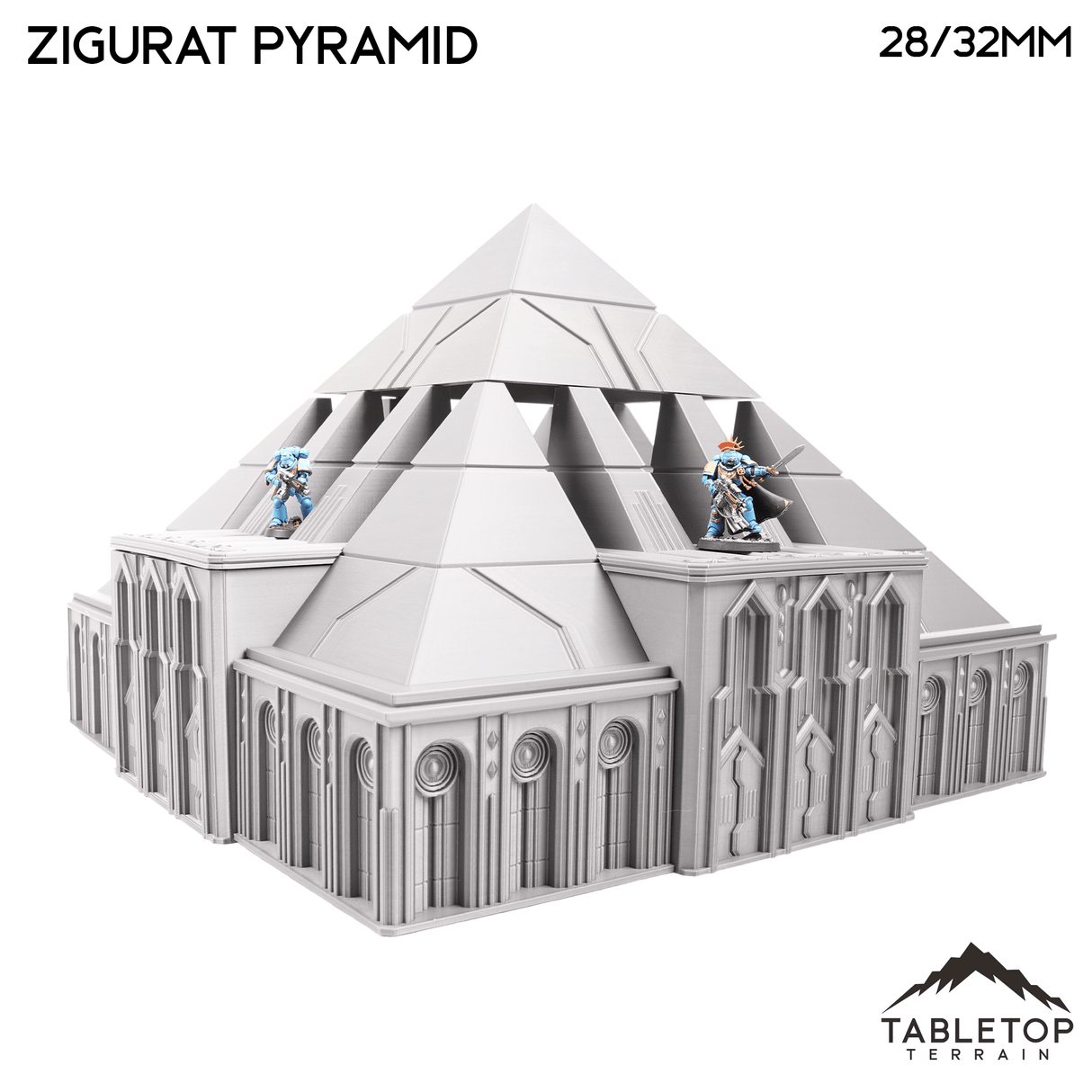 Tabletop Terrain Building Zigurat Pyramid - Krotone, Sorcerer's Planet