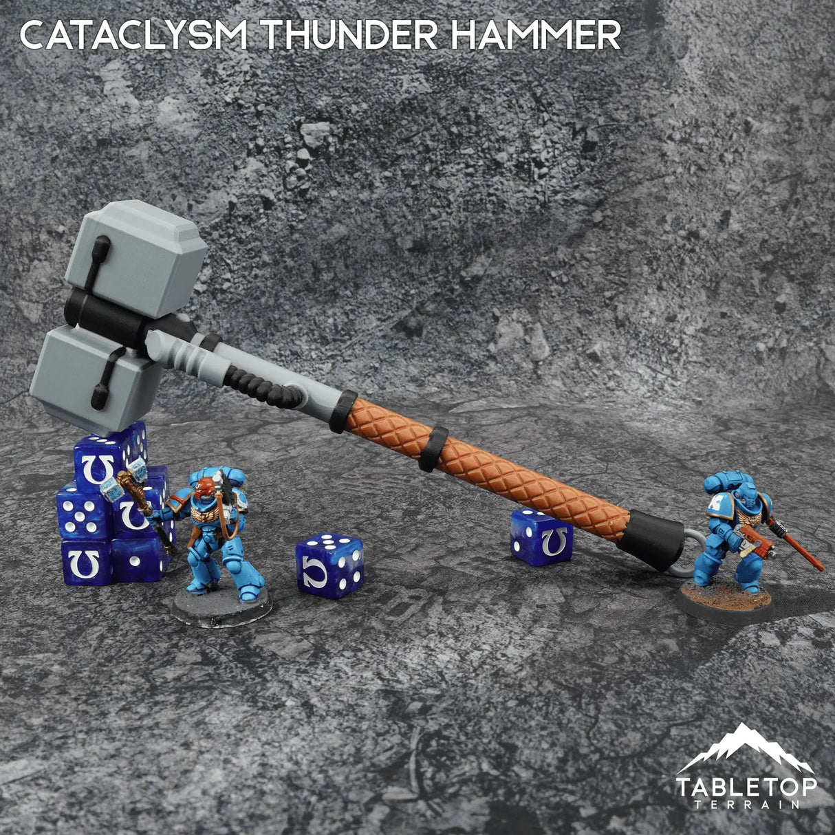 Tabletop Terrain Cataclysm Thunder Hammer Grimdark Armory - Mini Weapon Props