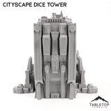 Tabletop Terrain Dice Tower 6mm Sci-Fi Cityscape Dice Tower Terrain