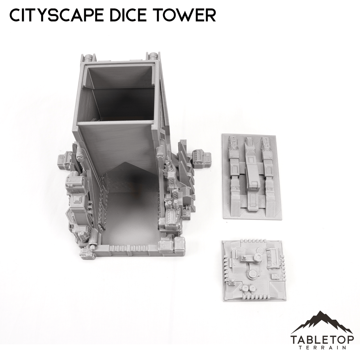 Tabletop Terrain Dice Tower 6mm Sci-Fi Cityscape Dice Tower Terrain