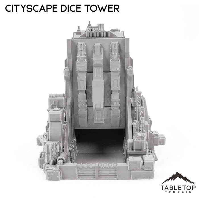 Tabletop Terrain Dice Tower 6mm Sci-Fi Cityscape Dice Tower Terrain