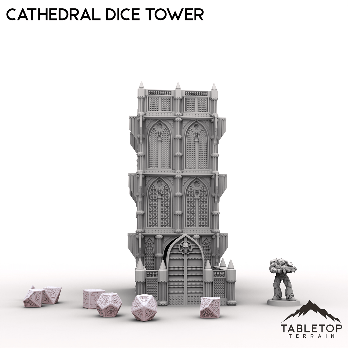 Tabletop Terrain Dice Tower Cathedral Dice Tower