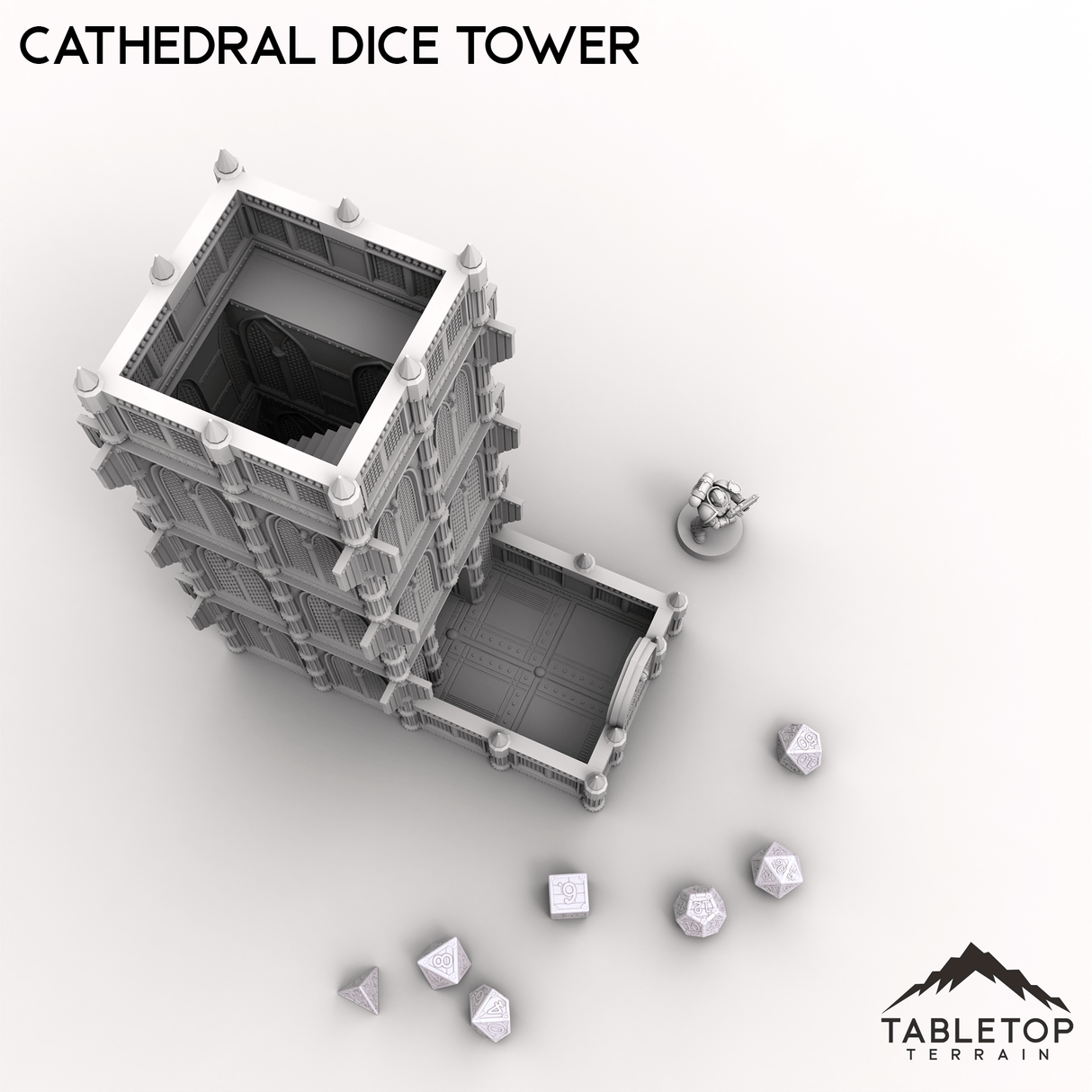 Tabletop Terrain Dice Tower Cathedral Dice Tower