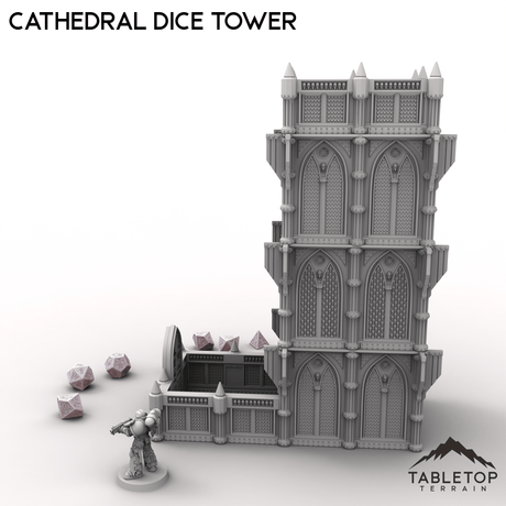 Tabletop Terrain Dice Tower Cathedral Dice Tower