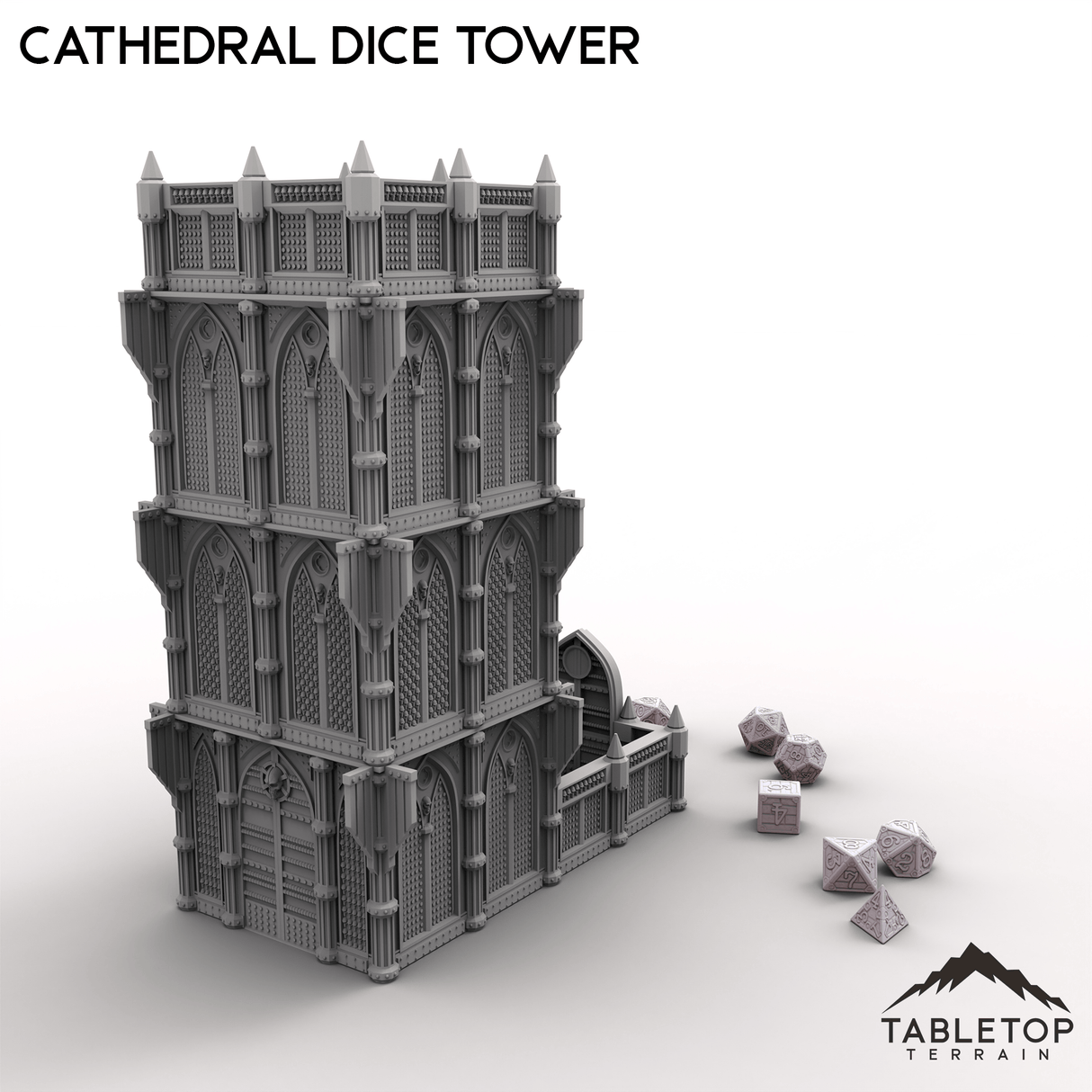 Tabletop Terrain Dice Tower Cathedral Dice Tower