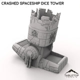 Tabletop Terrain Dice Tower Crashed Spaceship Dice Tower