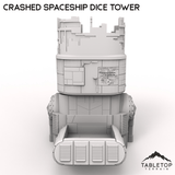 Tabletop Terrain Dice Tower Crashed Spaceship Dice Tower