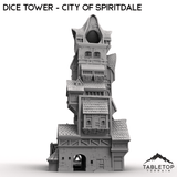 Tabletop Terrain Dice Tower Dice Tower - City of Spiritdale - Fantasy Dice Tower