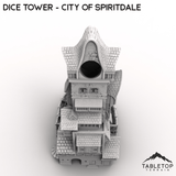 Tabletop Terrain Dice Tower Dice Tower - City of Spiritdale - Fantasy Dice Tower