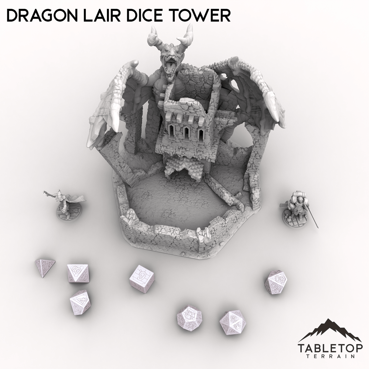 Tabletop Terrain Dice Tower Dragon Lair Dice Tower