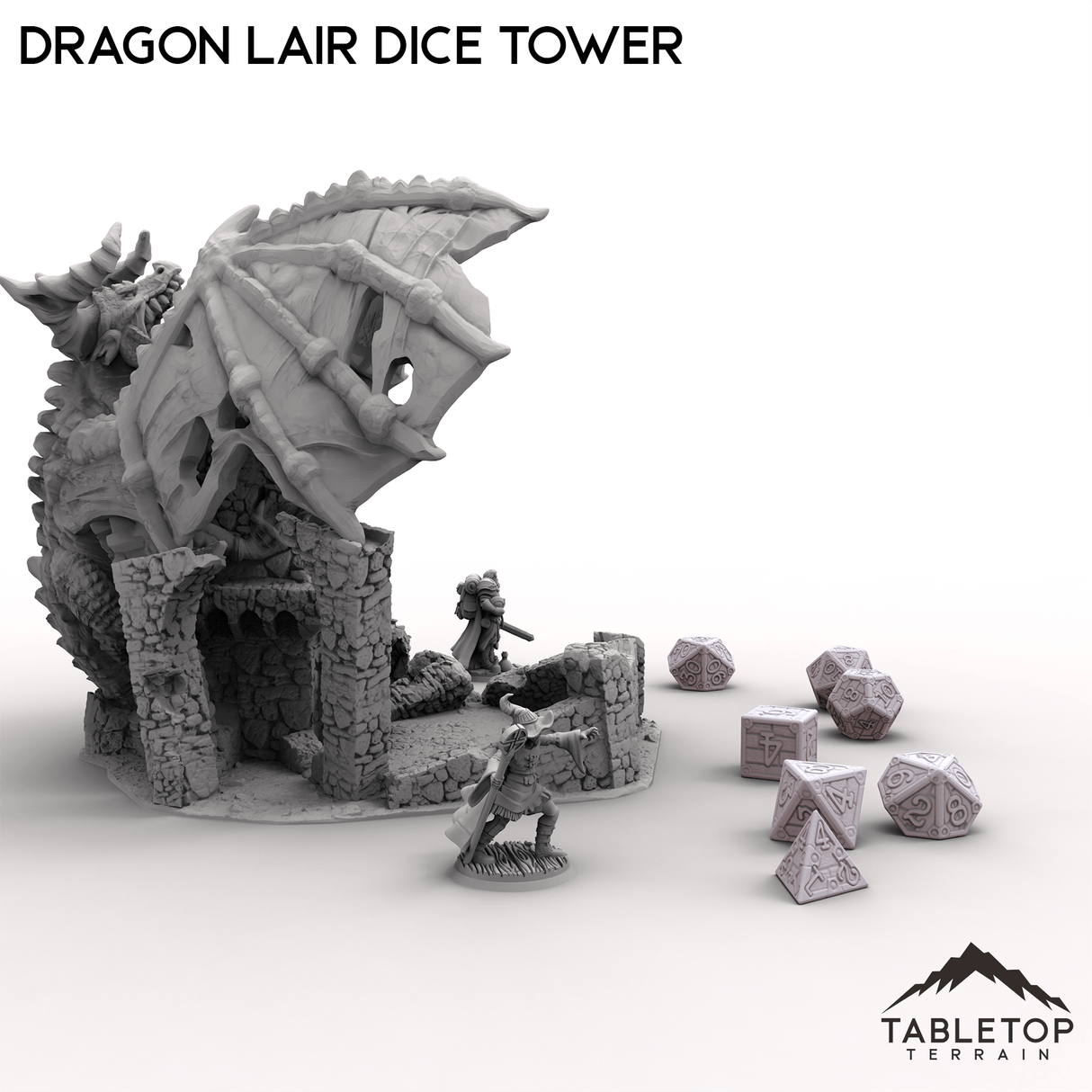 Tabletop Terrain Dice Tower Dragon Lair Dice Tower