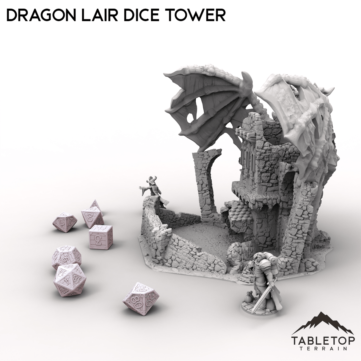 Tabletop Terrain Dice Tower Dragon Lair Dice Tower