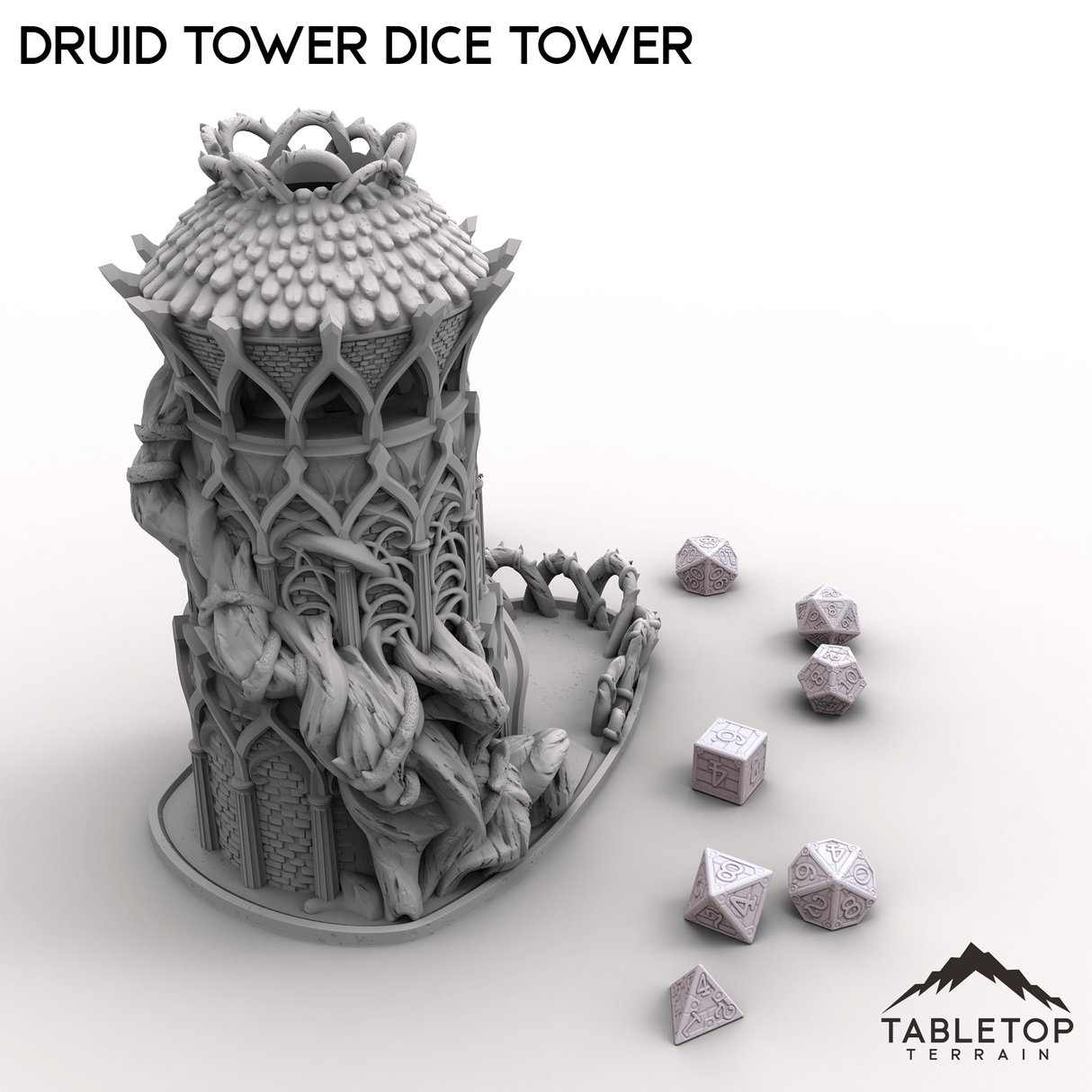 Tabletop Terrain Dice Tower Druid Tower Dice Tower