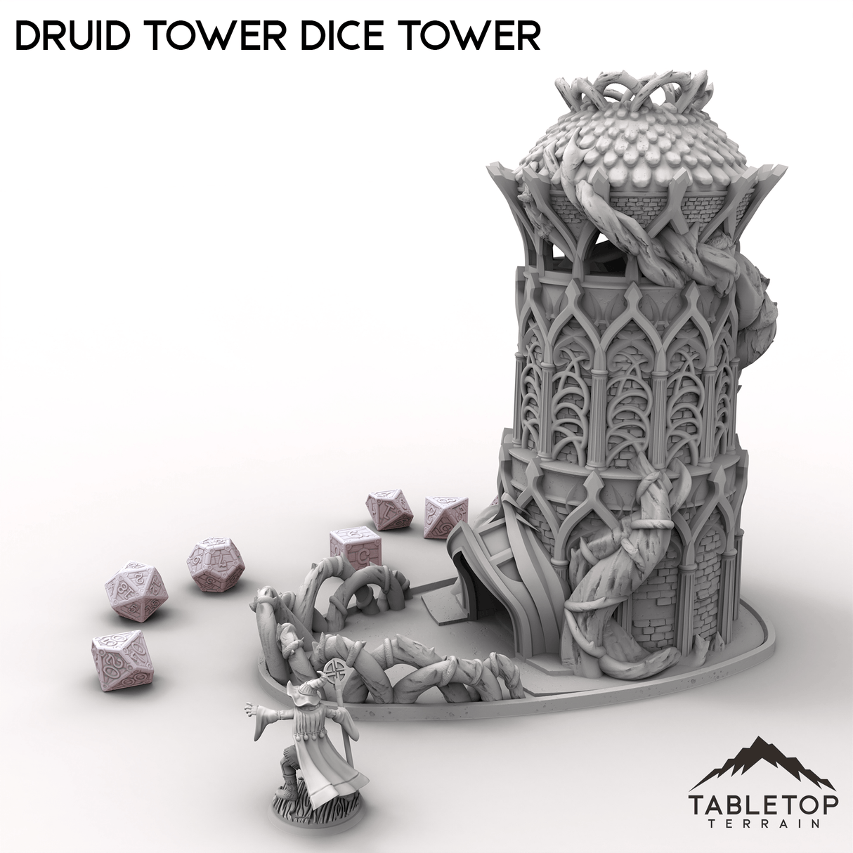 Tabletop Terrain Dice Tower Druid Tower Dice Tower