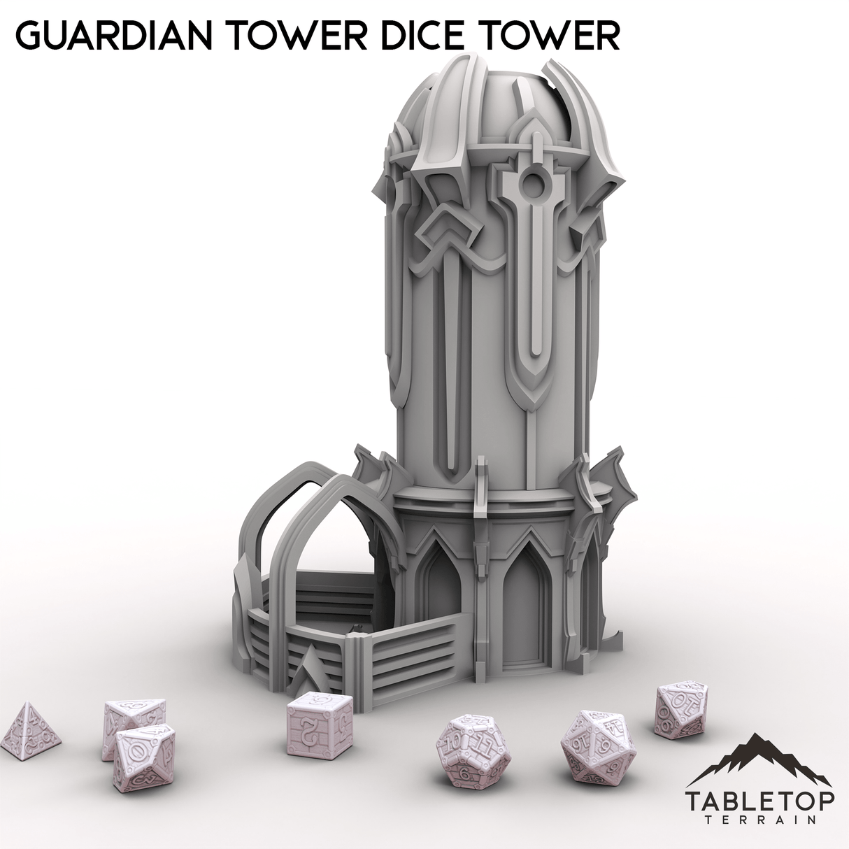 Tabletop Terrain Dice Tower Guardian Tower Dice Tower