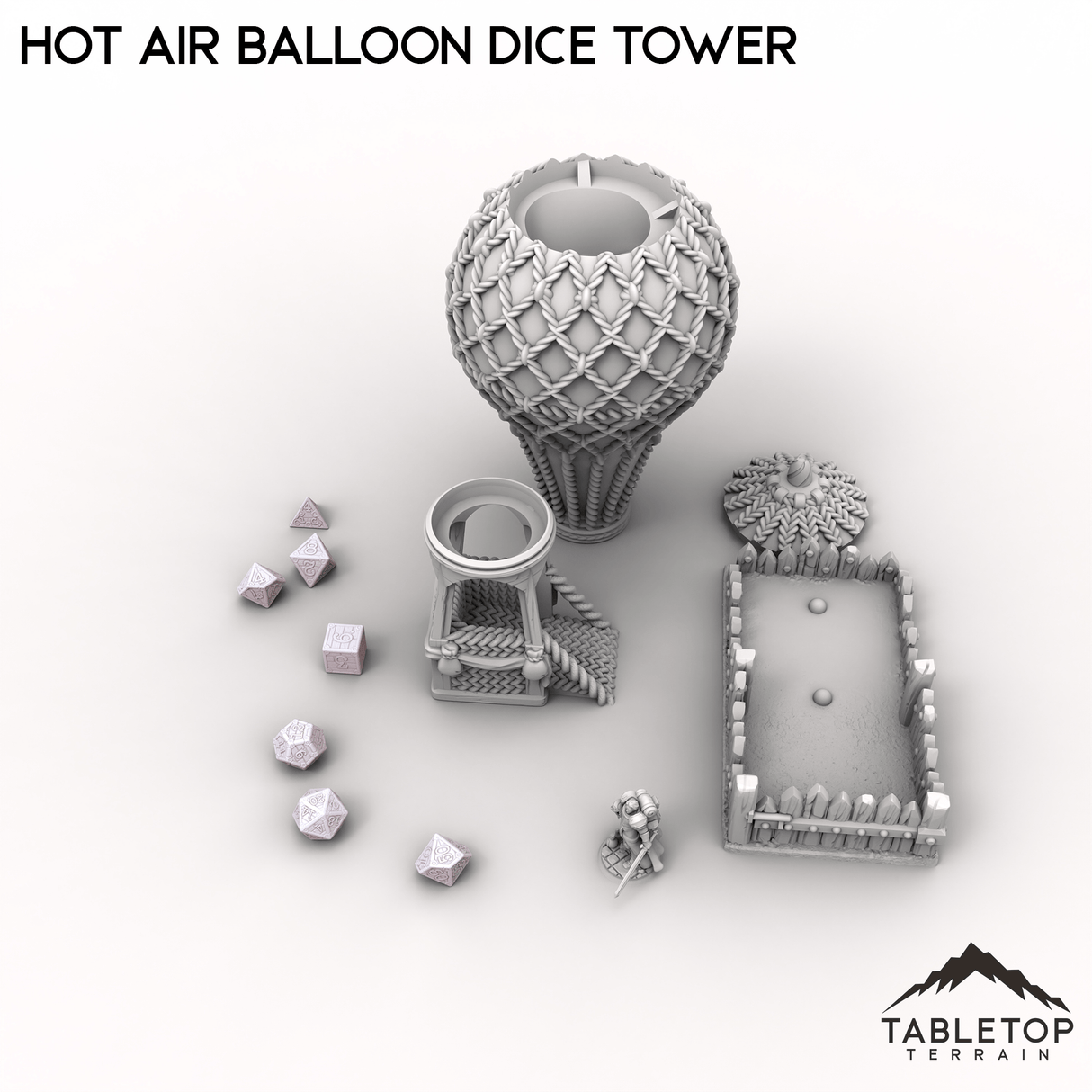 Tabletop Terrain Dice Tower Hot Air Balloon Dice Tower