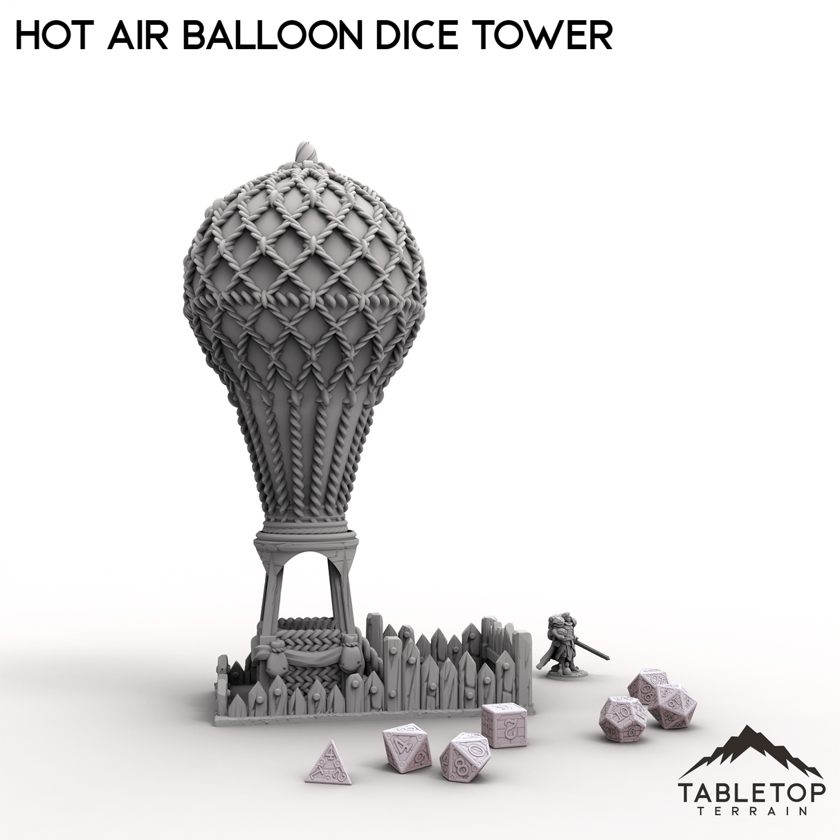 Tabletop Terrain Dice Tower Hot Air Balloon Dice Tower