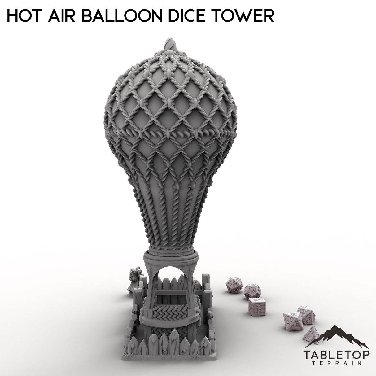 Tabletop Terrain Dice Tower Hot Air Balloon Dice Tower