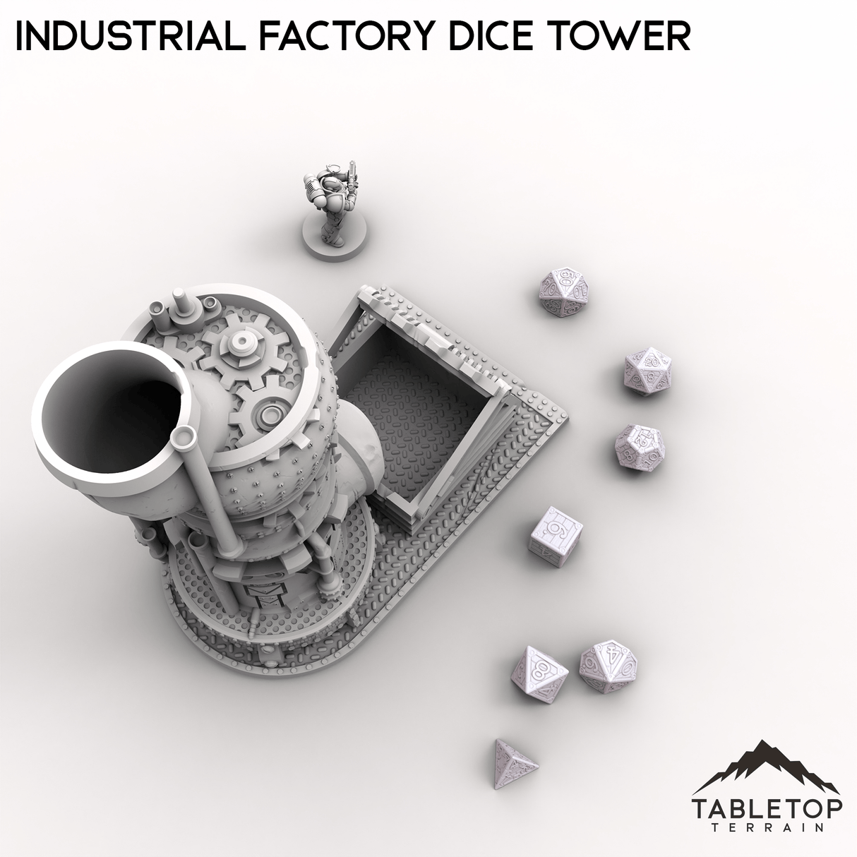 Tabletop Terrain Dice Tower Industrial Factory Dice Tower