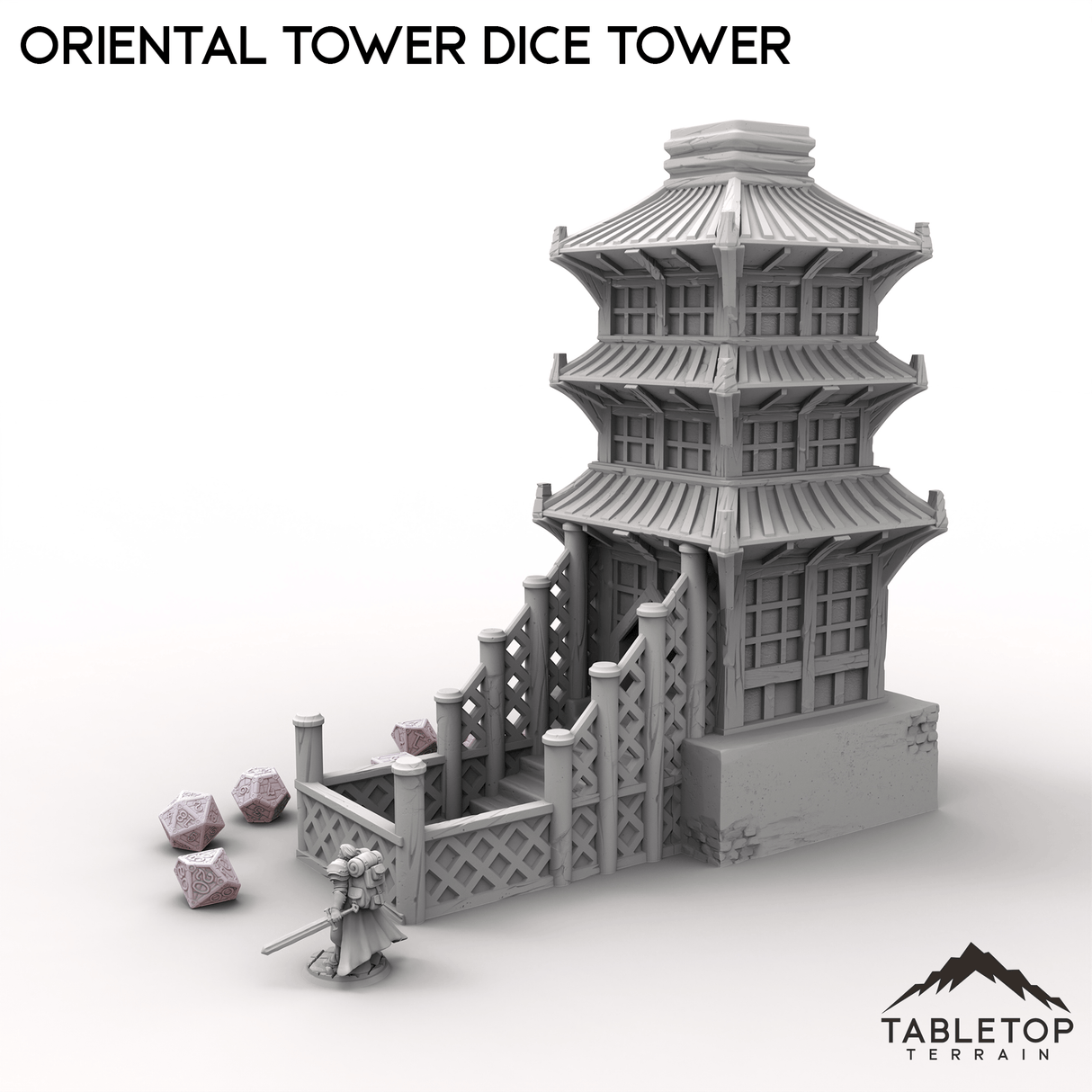 Tabletop Terrain Dice Tower Oriental Tower Dice Tower