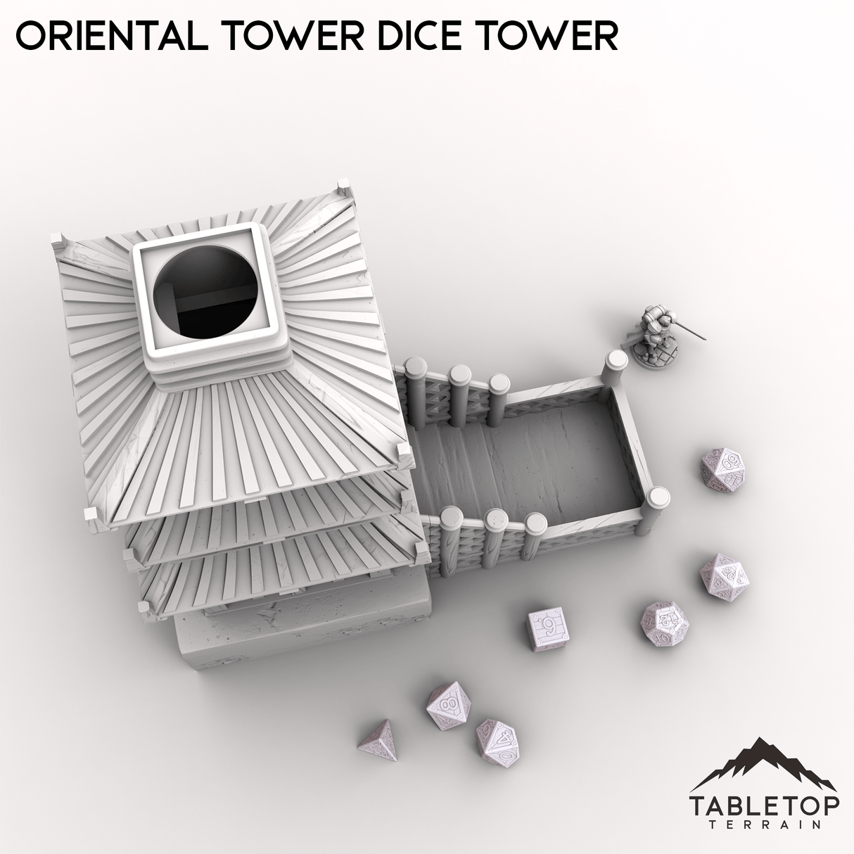 Tabletop Terrain Dice Tower Oriental Tower Dice Tower