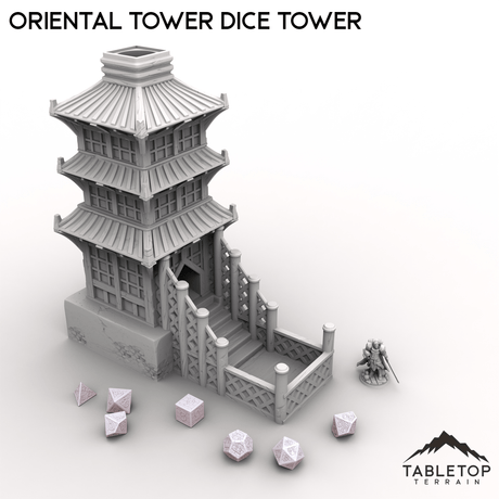 Tabletop Terrain Dice Tower Oriental Tower Dice Tower