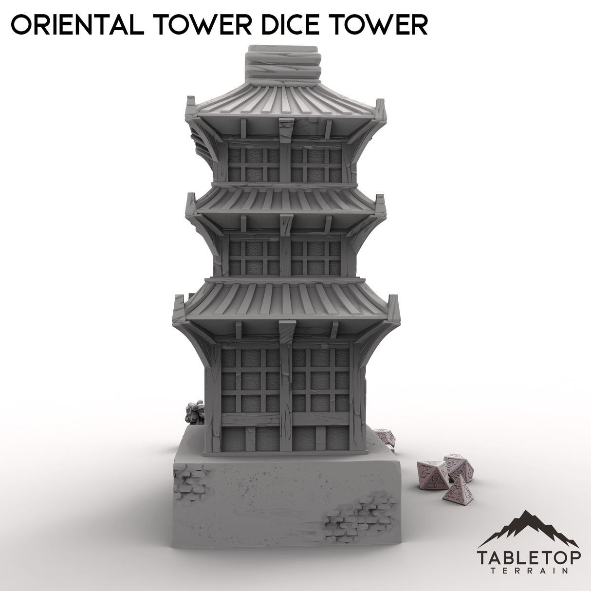 Tabletop Terrain Dice Tower Oriental Tower Dice Tower