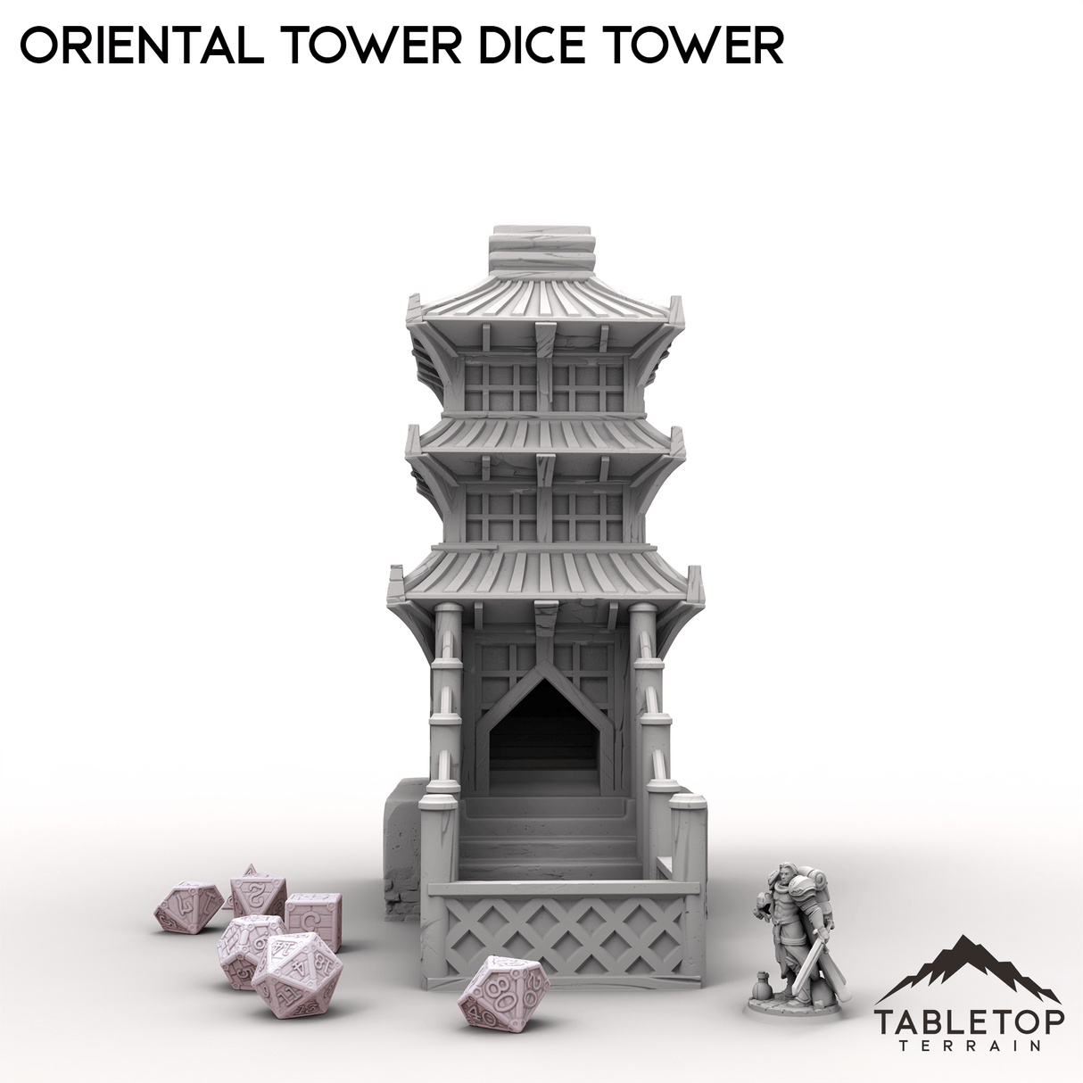 Tabletop Terrain Dice Tower Oriental Tower Dice Tower